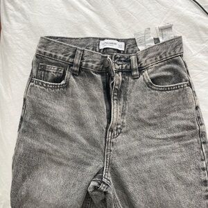Pull&Bear Women's Gray Relaxed Jeans